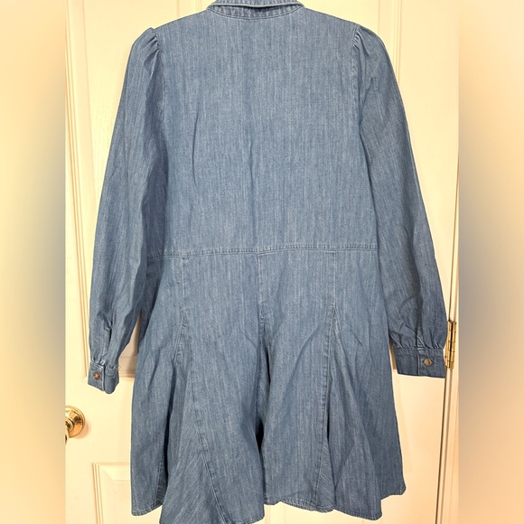 Sezane Sol Dress Denim Size 2 - Picture 4 of 7
